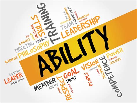 the ability to do something.